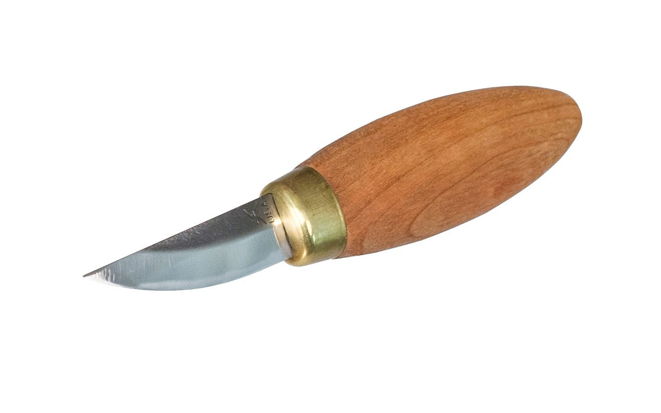 Flexcut Stub Sloyd Knife - Model No. KN53 ~ Made in USA ~ Short Sloyd Knife Blade - Stubby Sloyd Knife ~ Short Balde ~ 2-1/2" long blade ~ High Carbon Steel blade ~ Great for carving & detailing delicate areas