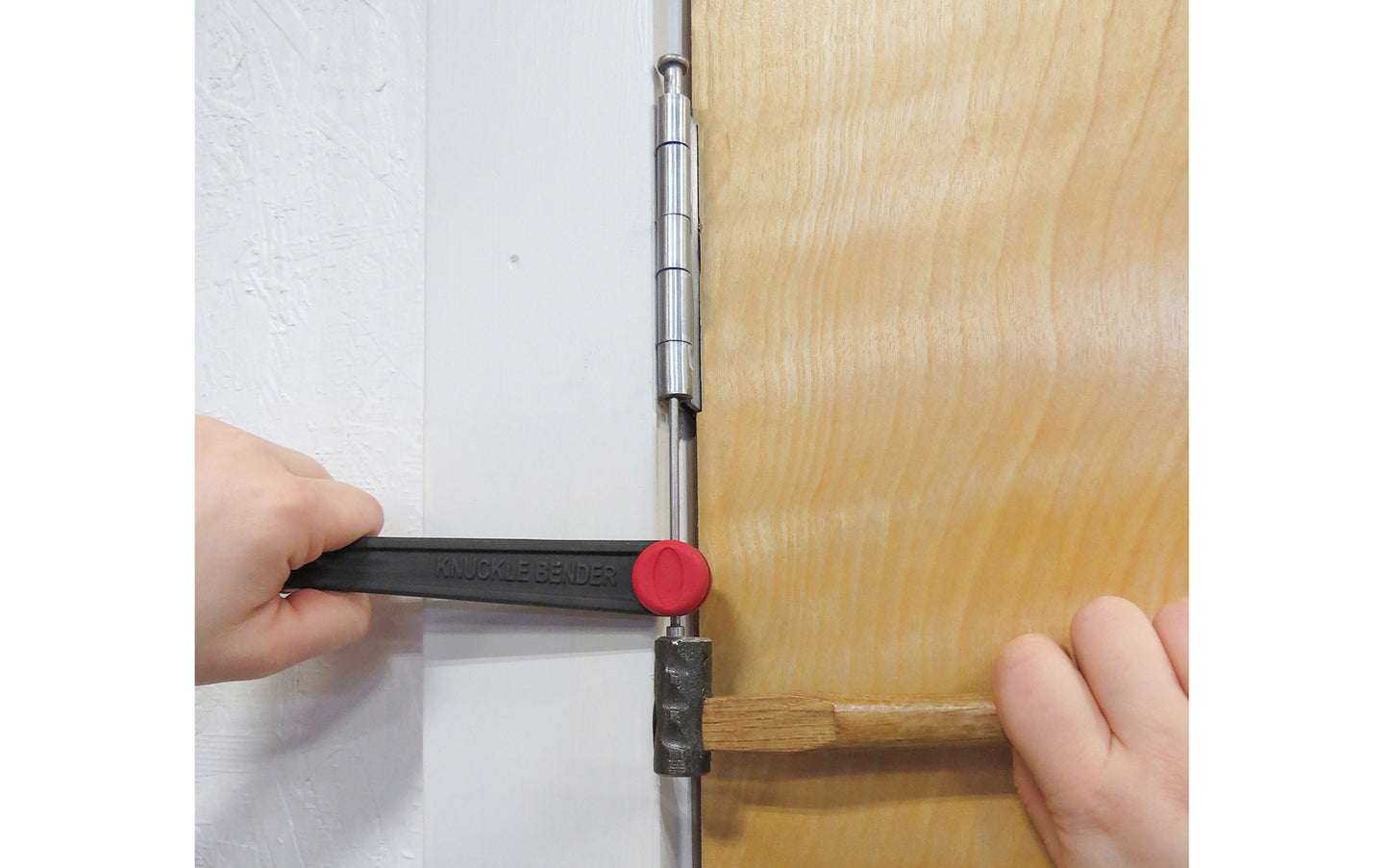 FastCap Knuckle Bender - Allows you to quickly adjust any sagging door - Specialty adjustment jaw - Hinge pin remover on tool