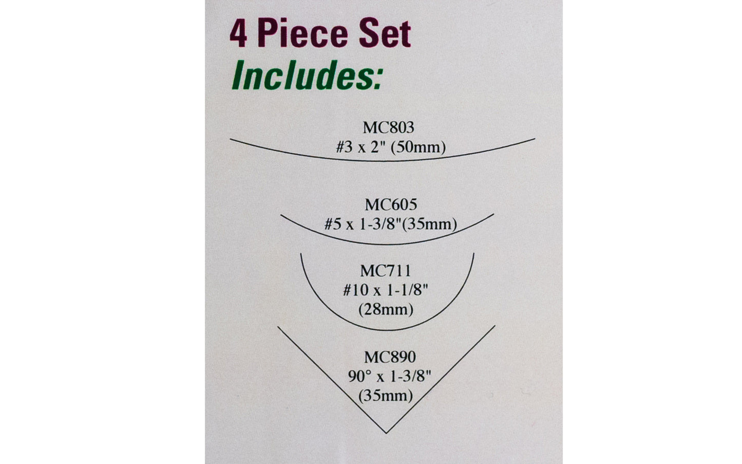Flexcut Mallet Sculptor's Carving Set ~ MC175 - Mallet Tools included: MC803 #3 x 2", MC605 #5 x 1-3/8", MC711 #10 x 1-1/8", MC890 90 deg. x 1-3/8"  - High Carbon Steel blades - Mallet Carving Tool Set - Made in USA