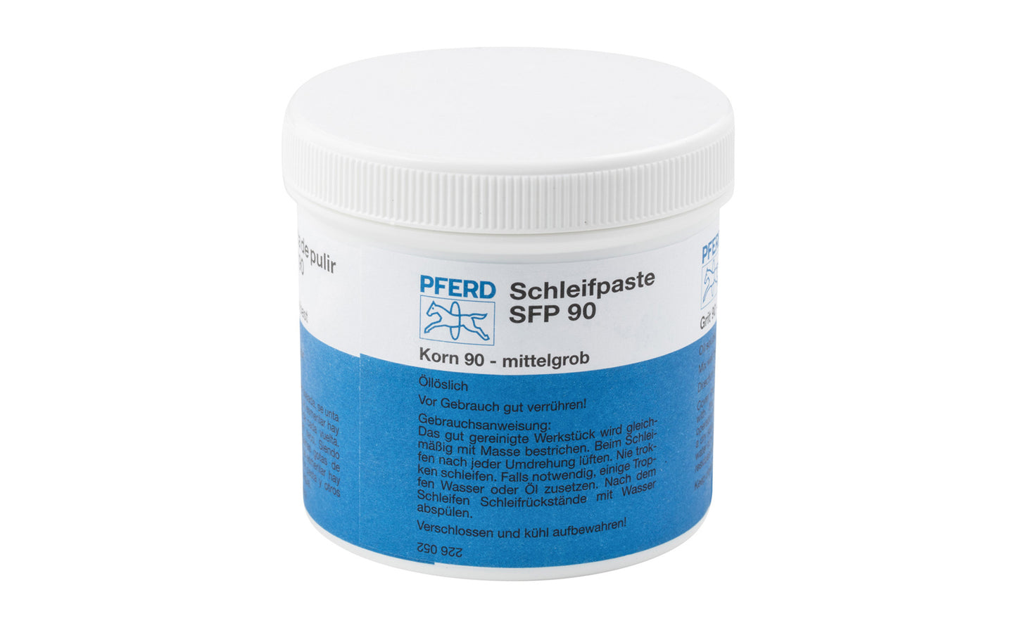 Pferd Grinding Paste Compound ~ Medium Coarse - 90 Grit ~ "Schleifpaste" Made in Germany - Model SFP 90