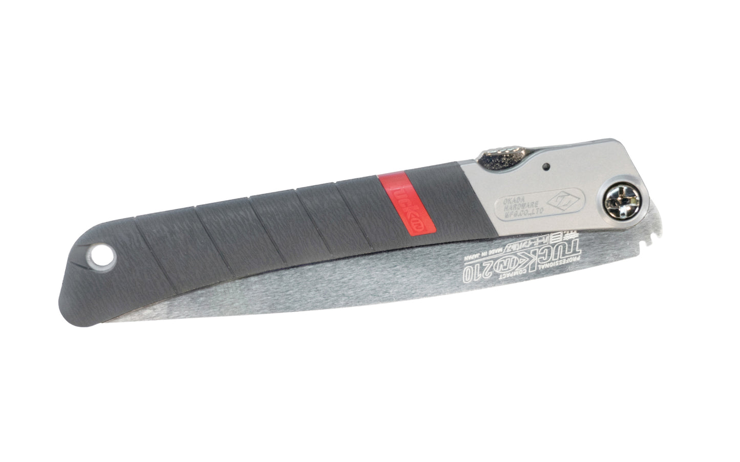 Made in Japan · Vaughan Tuck Saw - Crosscut Teeth: 9 TPI ~ Great multi-purpose coarse saw ~ Foldable blade with locking mechanism ~ Overall Saw Length: 17-3/8" ~ 1-1/2" narrow blade - good for tight areas ~ Great for both dry & green woods - 051218569681 - Model TS210U ~ Coarse Folding Japanese Saw - Coarse Teeth 