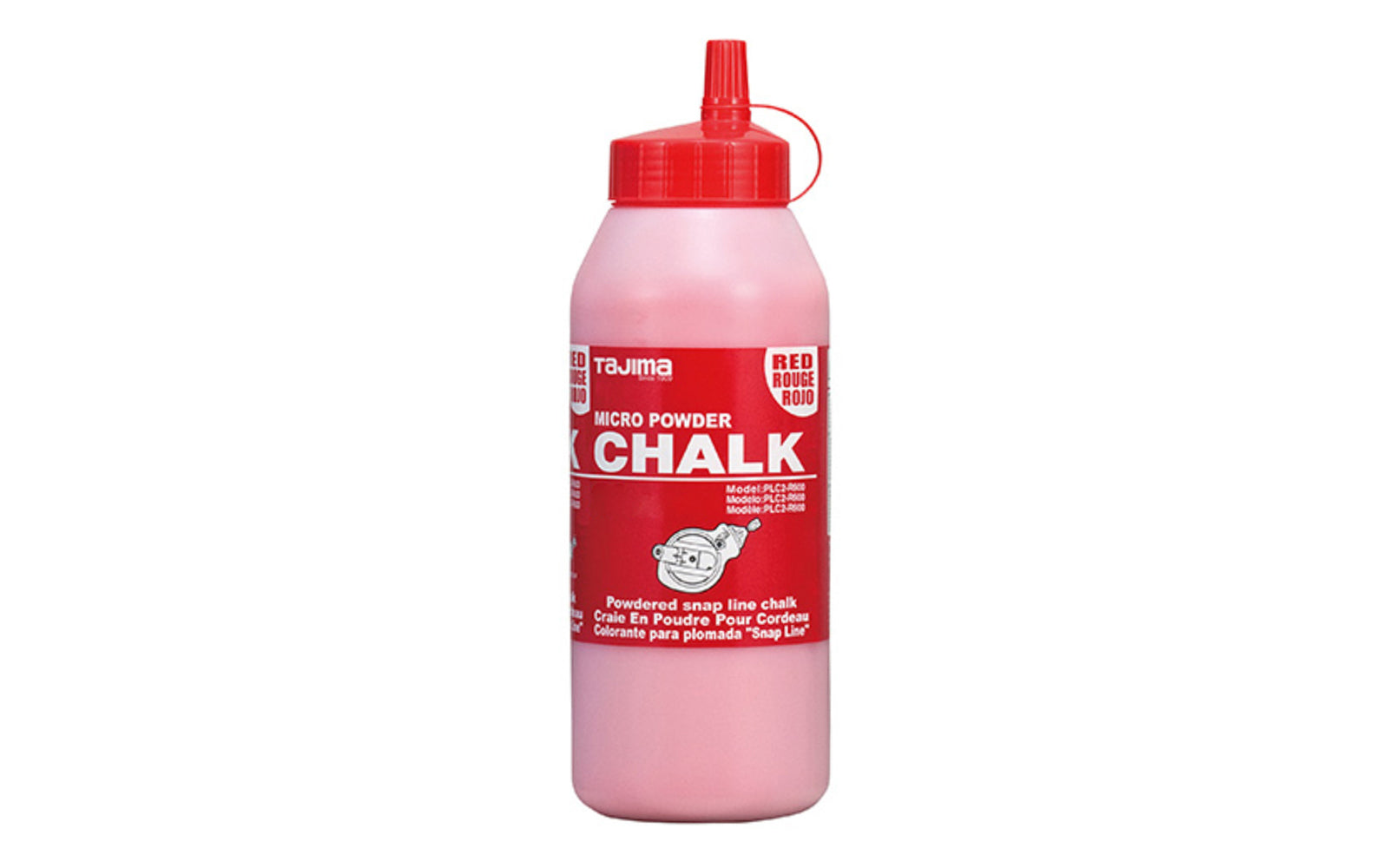 Tajima Micro Powder Chalk, Red ~ 10.5 oz (300 g) - Model No. PLC2-R300
