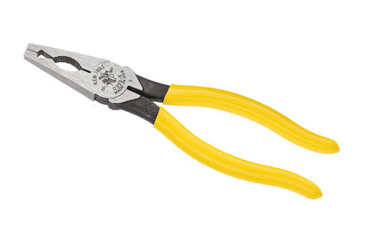 Klein Tools Conduit Locknut & Reaming Pliers D333-8 tighten up to 3/4" EMT & 1/2" rigid locknuts. Special jaw is designed for locknuts, conduit & caps. Serrated jaws deburr the outside and nose reams & smooths the inside of conduit up to 3/4" EMT. Made in USA. 092644712593