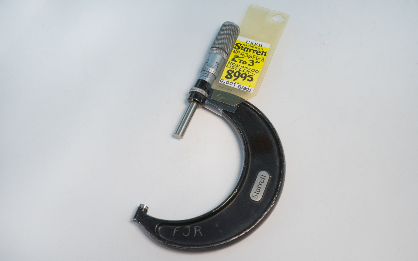 Starrett 436FL-3 Micrometer - Used. 2" to 3". 0.001" grads. Made in USA.