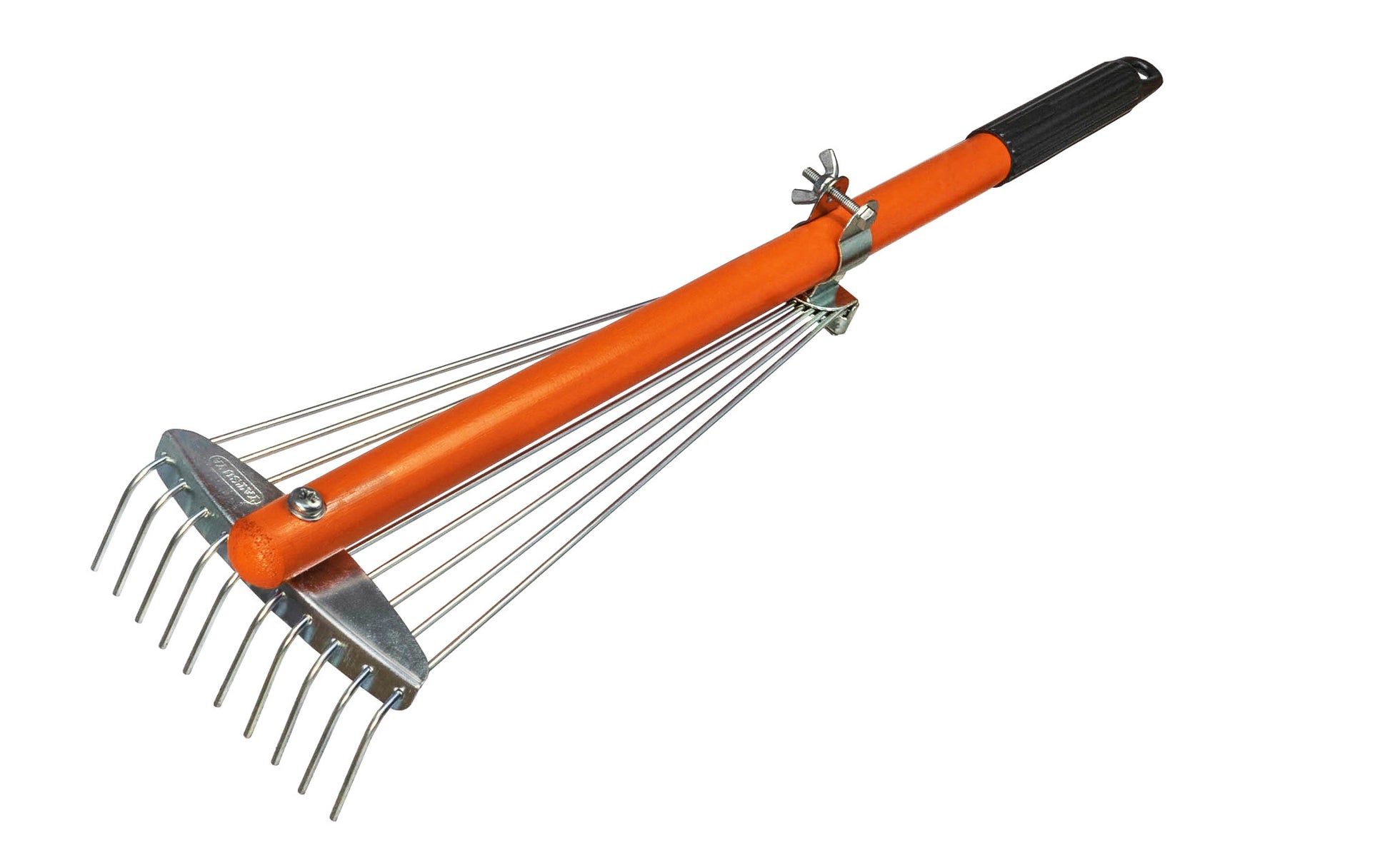 Japanese Adjustable & Expanding Rake ~ Folded Up Position