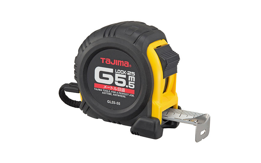 Tajima G-Series Metric Tape Measure ~ 5.5 m Long - Metric Readings - Model No. G-5.5MBW