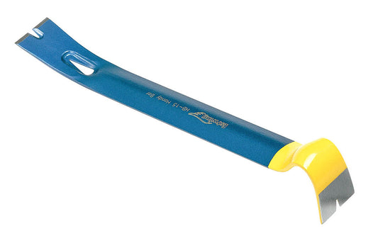 The Estwing 'Wonder Bar' Handy Bar is a 3-in-1 nail puller. The forged half-round shape makes it strong while eliminating weight. 1-3/4" wide blades.