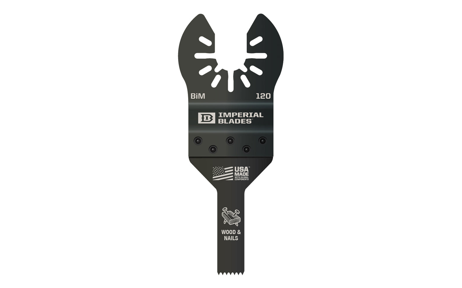 Imperial Blades "One Fit" 3/8" Fine Detail Wood Blade is a Bimetal blade with teeth set for Wood & Nails, Wood, PVC, Drywall. This fine tooth configuration is specifically designed for precise, clean cuts in soft materials. Blade Width: 3/8 (10 mm). Blade Depth: 1-5/8" (41 mm). Fine Detail Wood Blade - BiM blade