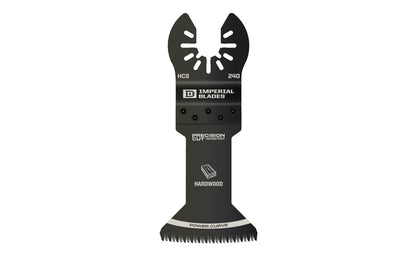 Imperial Blades "One Fit" 1-3/4" Japanese Tooth Power Curve Hardwood Blade is a HCS blade with a triple-ground Japanese tooth design for fast, clean, & precise cuts in wood. Power Curve cutting edge for control & easier starts while plunge cutting.  Recommended applications: Hardwood, Wood, PVC, Drywall. Made in USA. 
