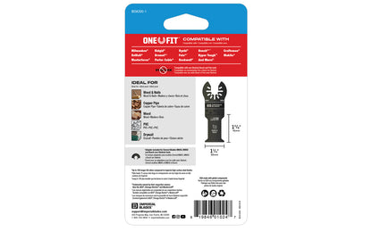 Imperial Blades "One Fit" 1-1/4" Standard Wood & Nails Blade 1 PC is a Bimetal blade with teeth set for Wood & Nails, Copper Pipe, Wood, PVC, Drywall. Blade Width: 1-1/4" (32 mm). Blade Depth: 1-5/8" (41 mm). Standard Wood & Nails Blade - BiM blade. Model No. IBOA300-1. 819846010247. 1 pack. BiM blade
