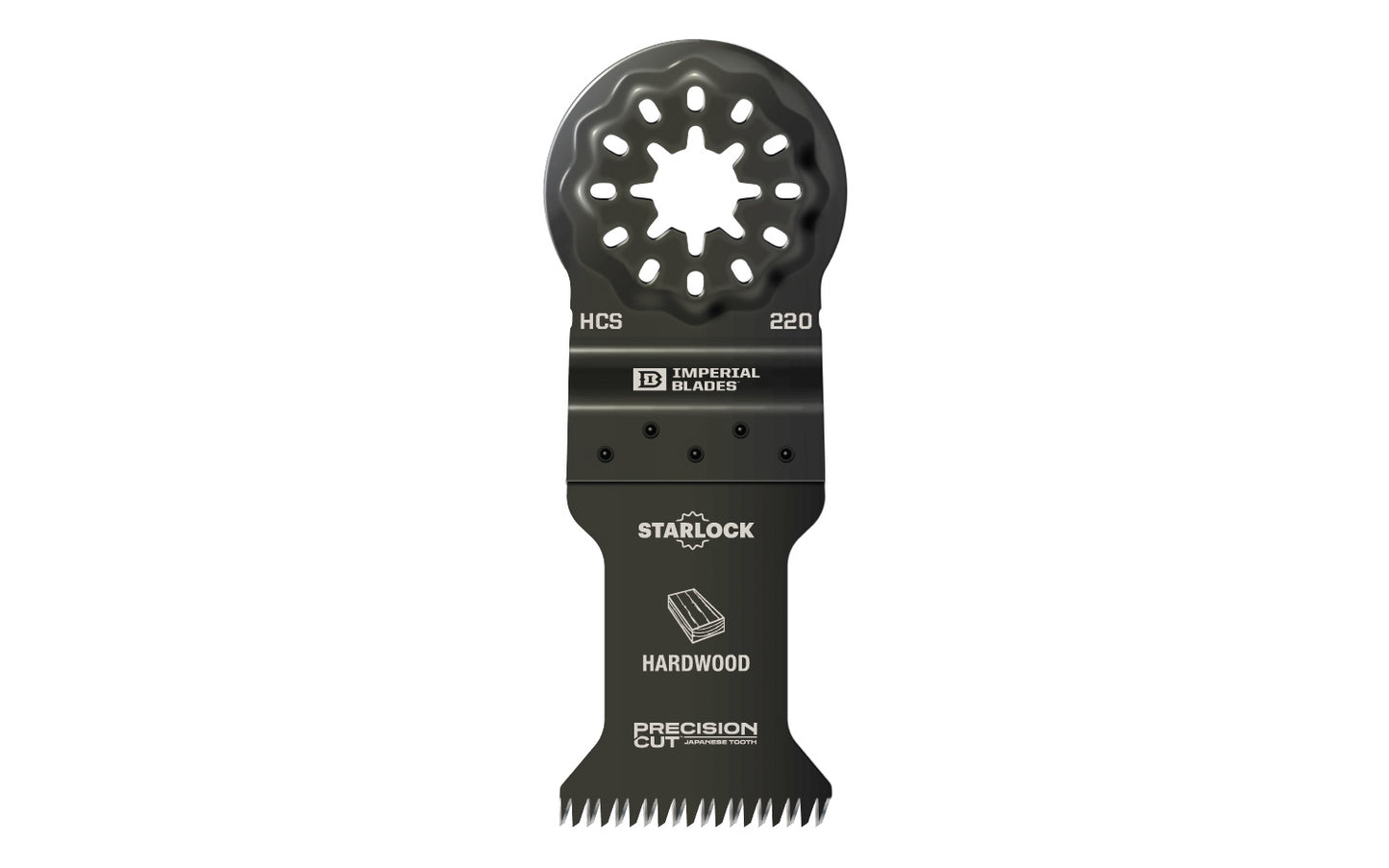 Imperial Blades "Starlock" 1-3/8" Japanese Tooth Hardwood Blade is a HCS blade with a triple-ground Japanese tooth design for fast, clean, & precise cuts in wood. Recommended applications: Hardwood, Wood, PVC, Drywall.   Made in USA. 