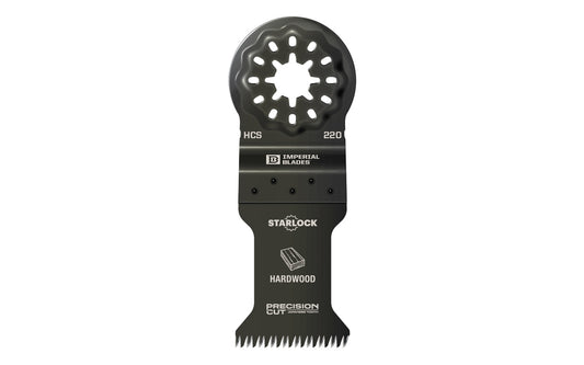 Imperial Blades "Starlock" 1-3/8" Japanese Tooth Hardwood Blade is a HCS blade with a triple-ground Japanese tooth design for fast, clean, & precise cuts in wood. Recommended applications: Hardwood, Wood, PVC, Drywall.   Made in USA. 