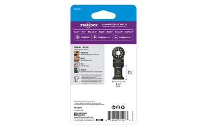 Imperial Blades "Starlock" 1-3/8" Japanese Tooth Hardwood Blade is a HCS blade with a triple-ground Japanese tooth design for fast, clean, & precise cuts in wood. Recommended applications: Hardwood, Wood, PVC, Drywall.   Made in USA. 