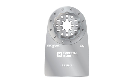 Imperial Blades "Starlock" 2" Soft Material Flexible Scraper. Great for Sealant, Caulk, Adhesives, Paint, Foam Insulation. Popular projects: Removing caulk/sealant in bathrooms, scraping flaky paint, removing old adhesives when restoring vehicles, clearing excess foam. 819846015433. Model IBSL520-1. Made in USA.