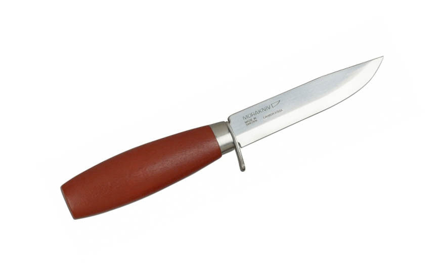 Mora Carbon Steel Knife ~ Classic Craftsman Single Finger Guard ~ Made in Östnor, Sweden · Made of quality high carbon steel ~ Razor-sharp blade ~ Fixed blade with tang extending through the handle ~ Traditional & classic ~ Mora 1-0611 and Mora 1-0612