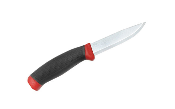 Mora of Sweden Carbon Steel "Clipper" Knife ~ Made in Östnor, Sweden · Made of quality high carbon steel ~ 4" long sharp fixed blade ~ High friction grip patterned handle ~ Mora 100-0245