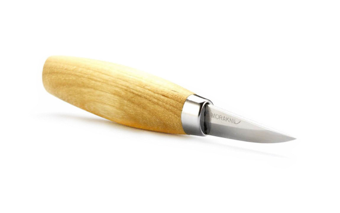 Mora Laminated Steel Knife ~ Made in Östnor, Sweden · Made of high quality HRC 61 laminated steel ~ Razor-sharp edge ~ Fixed blade extends through the Birchwood handle ~ Mora 106-1600 and Mora 106-1630