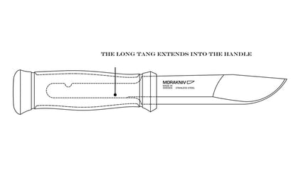 Long Tang Extends Into Handle