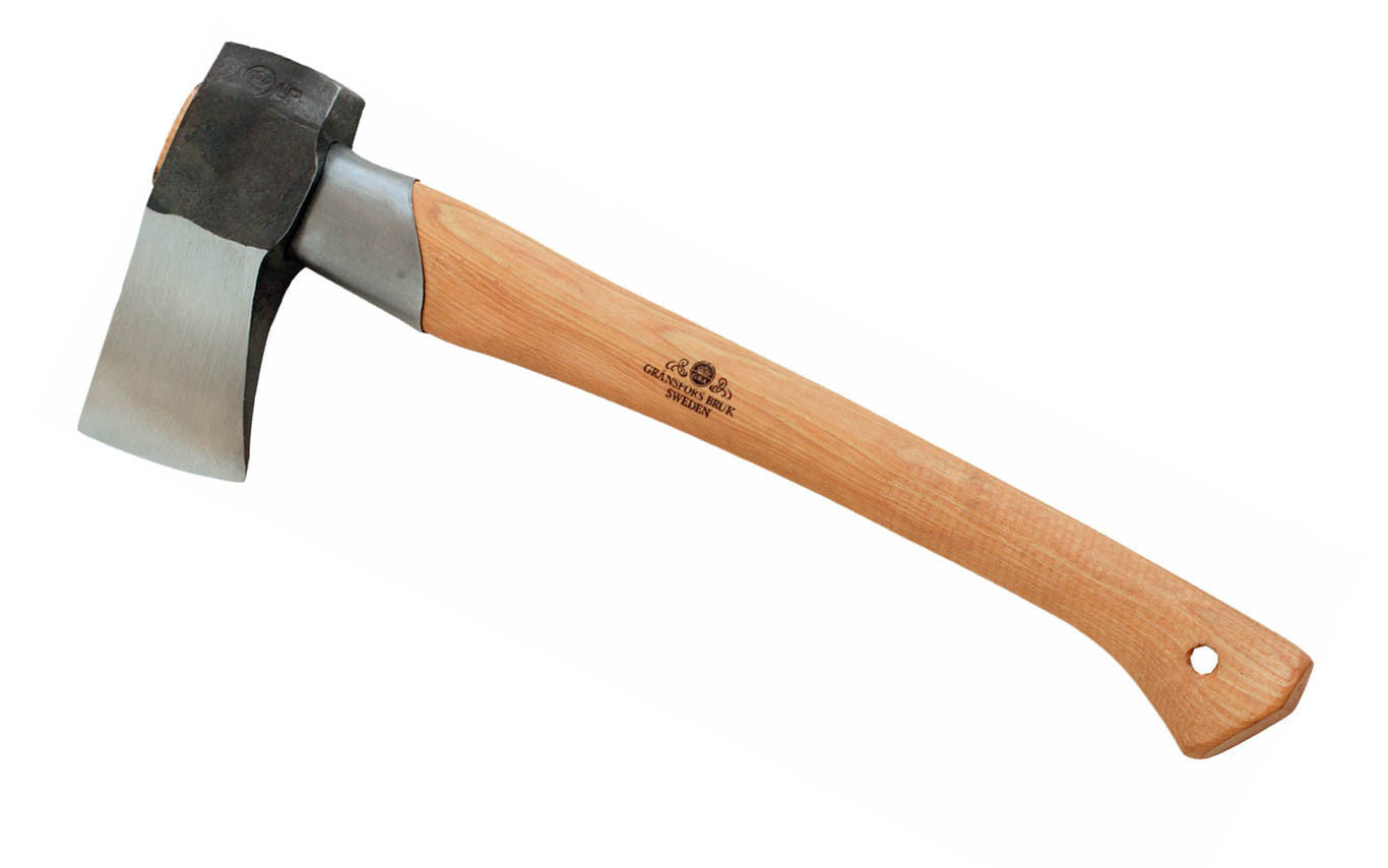 Gransfors Bruk Hatchet with Collar Guard ~ Made in Gränsfors, Sweden · No. 439 Model ~ Made of the highest quality Swedish steel ~ Hand-forged with excellent craftsmanship ~ Razor-sharp edge ~ Since 1902