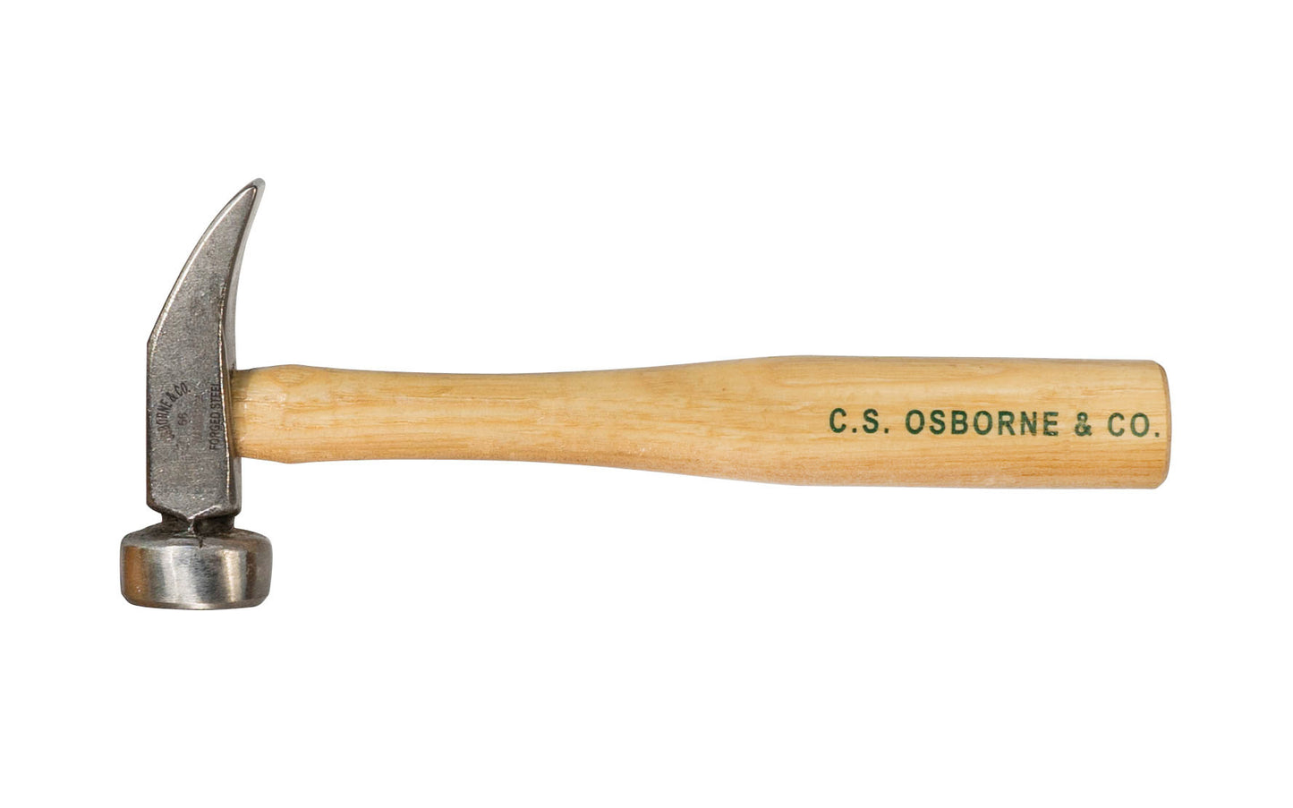 C.S. Osborne Leather Working Hammer No. 66 ~ (Model #66) has a slightly rounded head to prevent marring of leather and a genuine Hickory wood handle ~ Made in USA ~ 096685561257