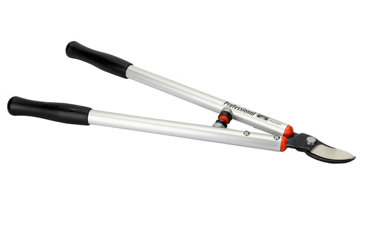 Bahco 24" Professional Bypass Loppers with Aluminum Handles. For pruning soft & green wood mainly in vineyards & orchards. Very sharp, professional ground blades ensure a clean cut. "California" style with narrow cutting head for easy access & quick, precise cuts. Model P114-SL-60. Made in France. 7311518301163