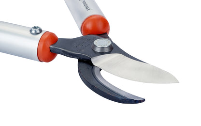 Bahco 24" Professional Bypass Loppers with Aluminum Handles. For pruning soft & green wood mainly in vineyards & orchards. Very sharp, professional ground blades ensure a clean cut. "California" style with narrow cutting head for easy access & quick, precise cuts. Model P114-SL-60. Made in France. 7311518301163