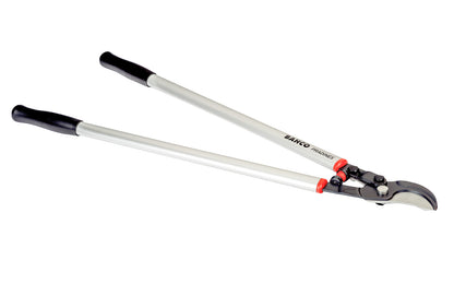 Bahco 32" Professional Bypass Loppers with Aluminum Handles are long reach bypass loppers excellent for use on fruit trees & in the orchard. Great loppers for landscaping work. Long & lightweight handles are good for overhead cutting. Fully-hardened cutting blade. Model P280-SL-80. Made in France. 