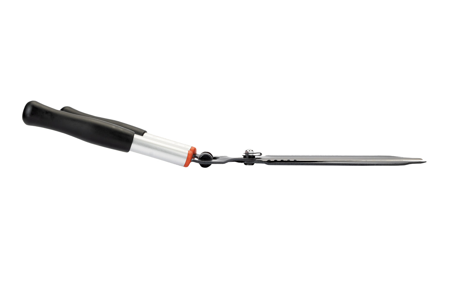 Bahco 23" Precision Hedge Shears with Steel Handles are high quality sharp shears for professional use. Great for outdoors, vineyards, topiary work. Partly serrated edge for cutting up to 10 mm (3/8") thick branches. Hardened precisely ground blades for continuous clean cut. Model P51-SL. Made in France. 7311518301217