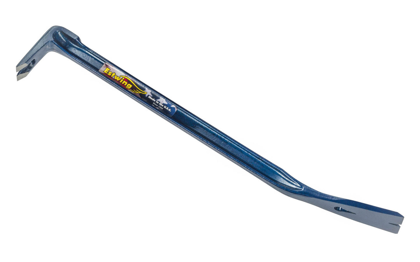 The Estwing Lightweight I-Beam Pry Bar is a three-in-one nail puller. 90° angled paw head. 18" overall length. Model #PB-18. Made in USA ~ 034139650218