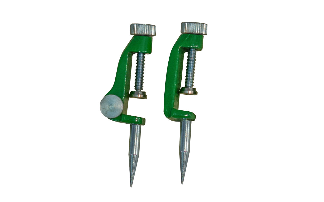 Kunz Trammel Points ~ Model No. 40 - Made in Germany ~ Accurately transfers measurements, laying out points, scribe arcs, & lay out circles ~ 1-1/2" long points ~ Clamps onto beam 1/2" to 1-1/8" thick of any width ~ Cast body - Durable epoxy-coated finish provides long-lasting protection 