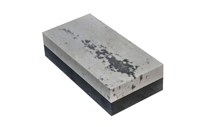 Soft/Black Hard Combination Arkansas Bench Stone with Wooden Box ~ 4" x 2" - Black Hard Arkansas Stone & Soft Arkansas Stone - Combo Sharpening Kit ~ Model No. MBC-4-C ~ Made in USA