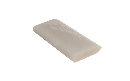 True Hard Arkansas Carving Slip Stone ~ Round Edge & Double Angle - Multi-Colored Translucent stone - 45 degree - Model No. XAS-12P ~ Made in USA