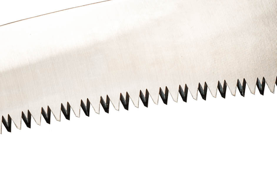 Closeup of Curved Saw with Hook ~ Made in Japan
