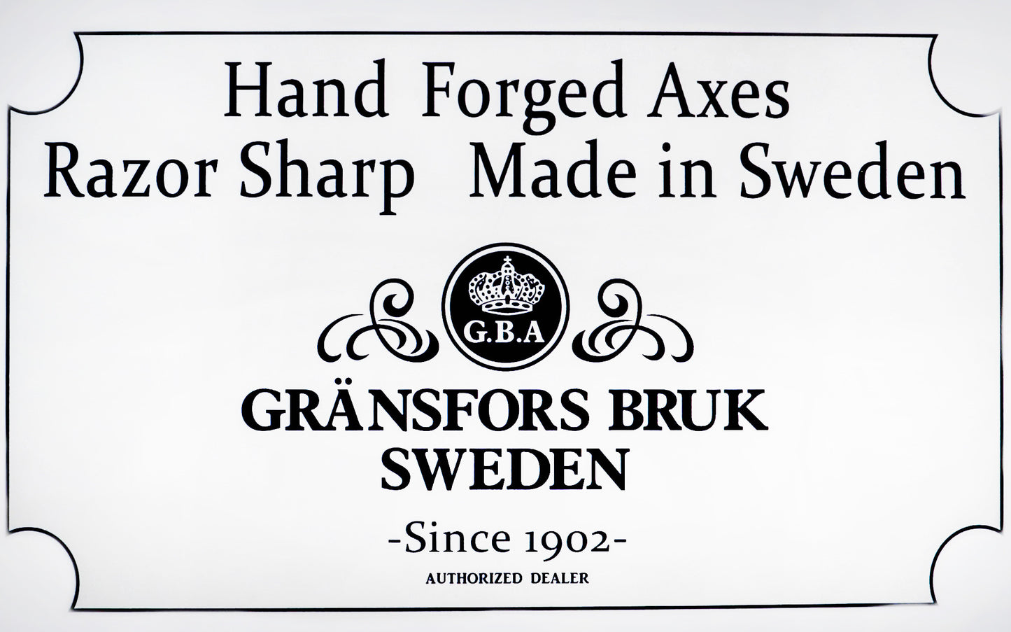 Hand Forged Axes ~ Gransfors Bruk of Sweden - Hardwick's