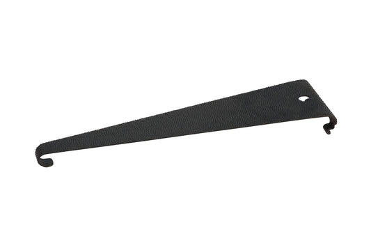 Triangle-shaped rasp hand sander replacement blade made by Tajima Tools in Japan. Designed for sanding wood, aluminum, plastic materials, it's a great for tight areas. Fine grit. Sands 6x faster than sandpaper & lasts about 100x longer. Blade is replaceable. Model SAB-20S. Made in Japan. 4975364050588
