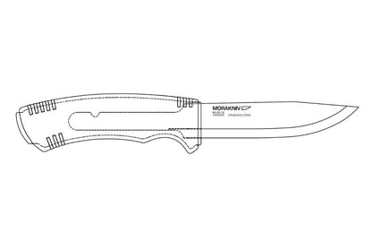 Mora Serrated Stainless Knife ~ Outdoor Companion 