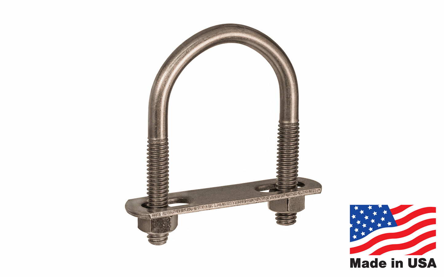 Stainless Steel U-Bolt ~ 1/4-20 Thread - Made in USA