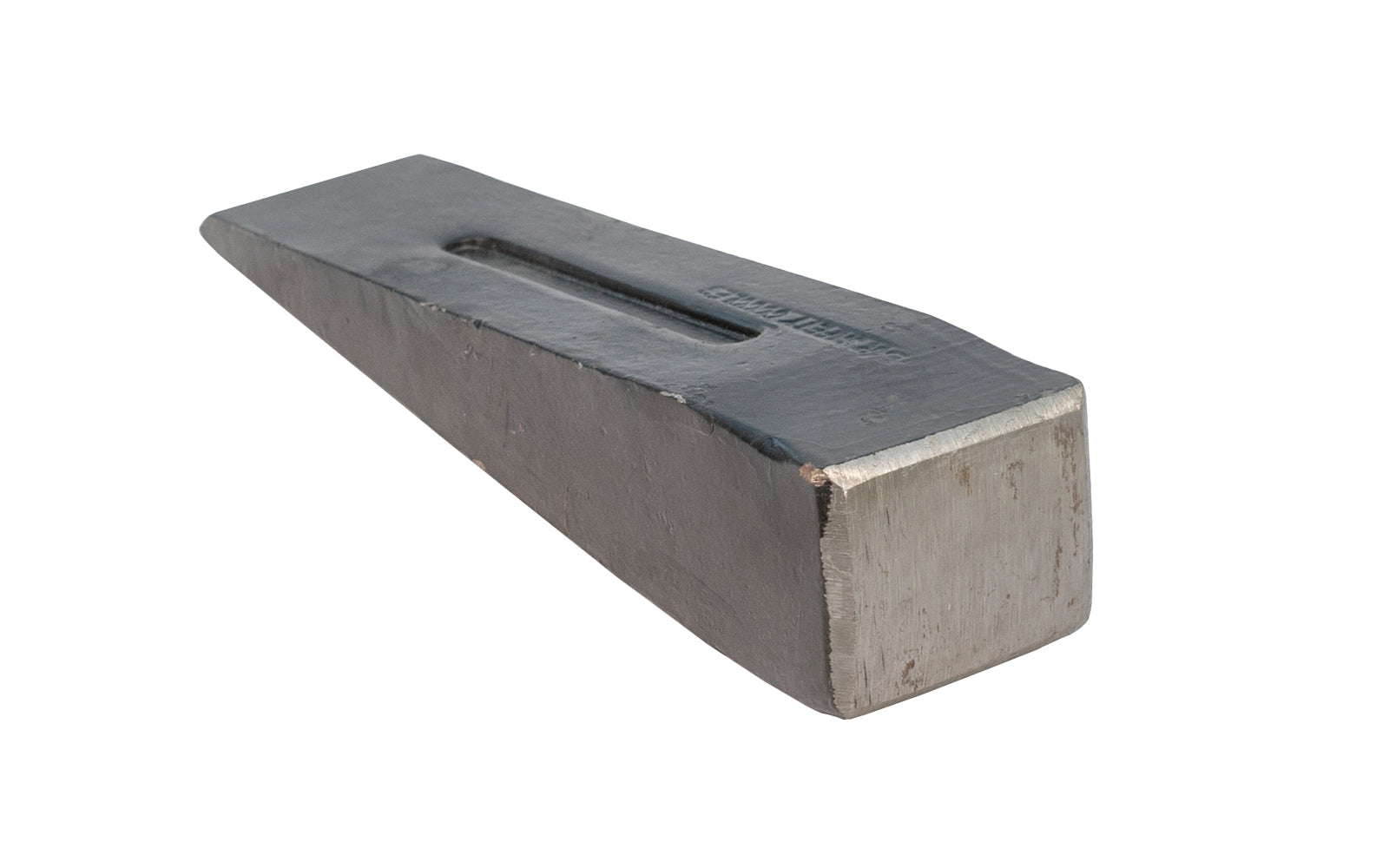  Vaughan Mfg. Model No. SW3X. Basic steel splitting wedge. 3#  steel wedge. 7-1/2" overall length. 3 lbs steel splitting wedge. 093848592769. 1-3/4" wide edge.