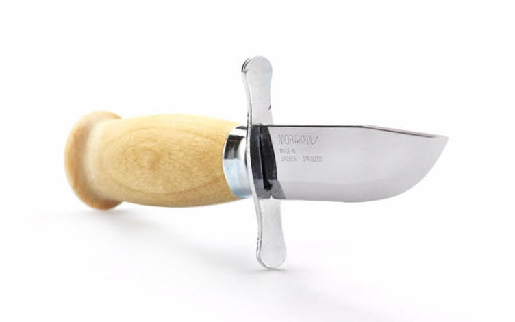 Mora Stainless Classic "Scout" Knife ~ Made in Östnor, Sweden · Made of quality stainless steel ~ Fixed blade with tang extending through the handle ~ Traditional & classic ~ Double finger guard ~ Mora 11935 ~ 7391846013570