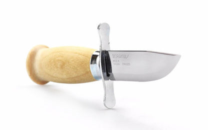Mora Stainless Classic "Scout" Knife ~ Made in Östnor, Sweden · Made of quality stainless steel ~ Fixed blade with tang extending through the handle ~ Traditional & classic ~ Double finger guard ~ Mora 11935 ~ 7391846013570