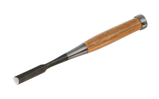 High quality Japanese Seigen Saku socket chisel 12 mm (1/2") with high-grade Japanese laminated steel. The whole chisel itself has a well-balanced feel when in your hand with it's long blade, making it ideal for woodworkers. The beveled edges help the chisel work with accuracy in tight spots. Made in Japan.