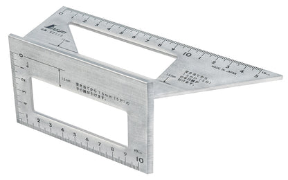 Shinwa 45° & 90° Aluminum Layout Miter Gauge 