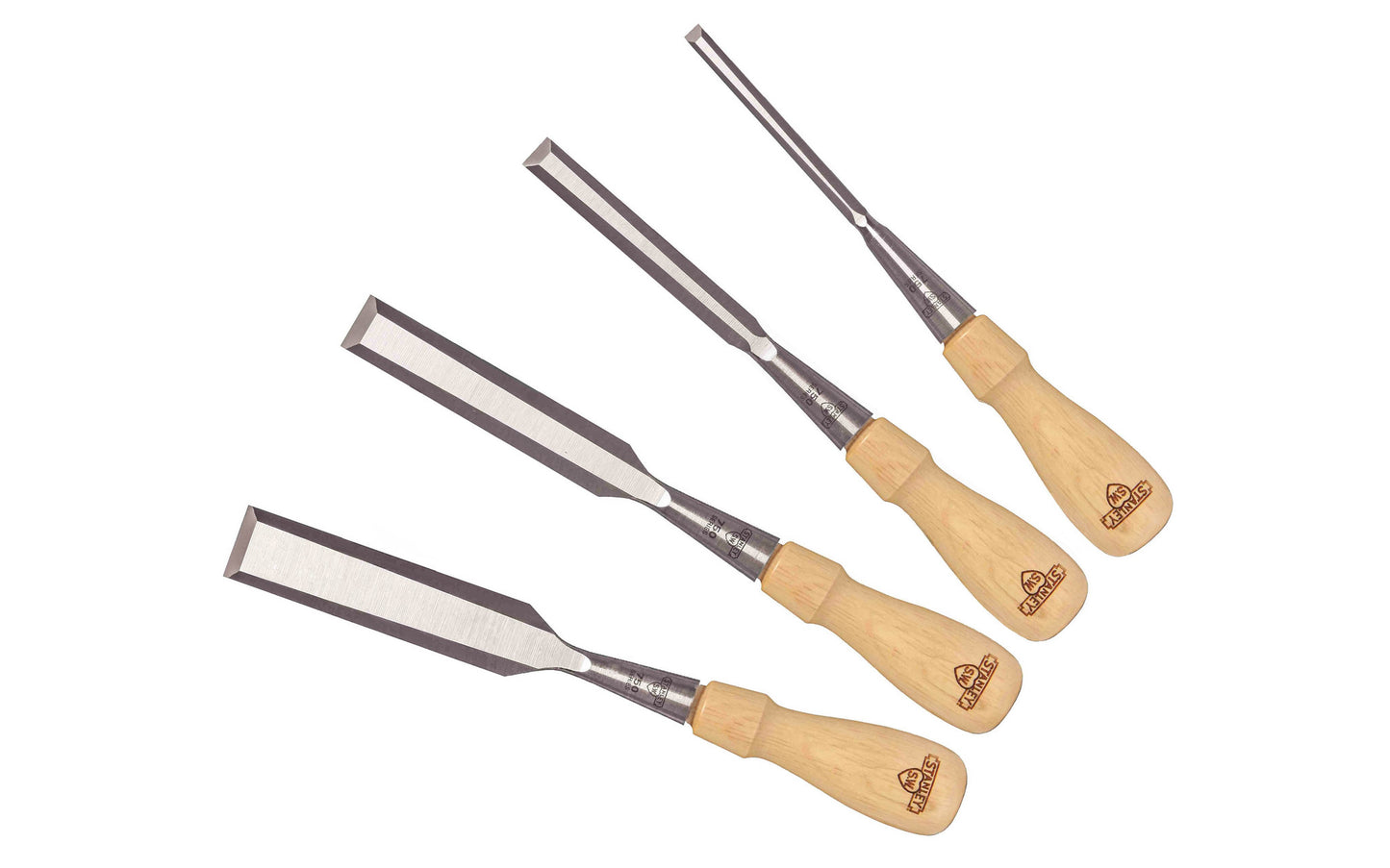 Stanley 4-Piece Sweetheart Socket Chisel Set ~ 1/4", 1/2", 3/4", & 1"