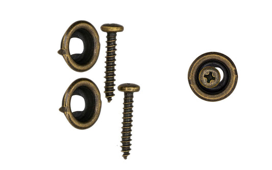 Vintage-style Hardware · Sash Stop Bead Adjusters - Pair. Allows 1/8" sideways adjustment - 11/16" Diameter. Allows for easy removal of interior stops of sash windows for repairs, refinishing, & adjustment of windows for smooth operation, especially during seasonal weather changes. Antique Brass Finish.