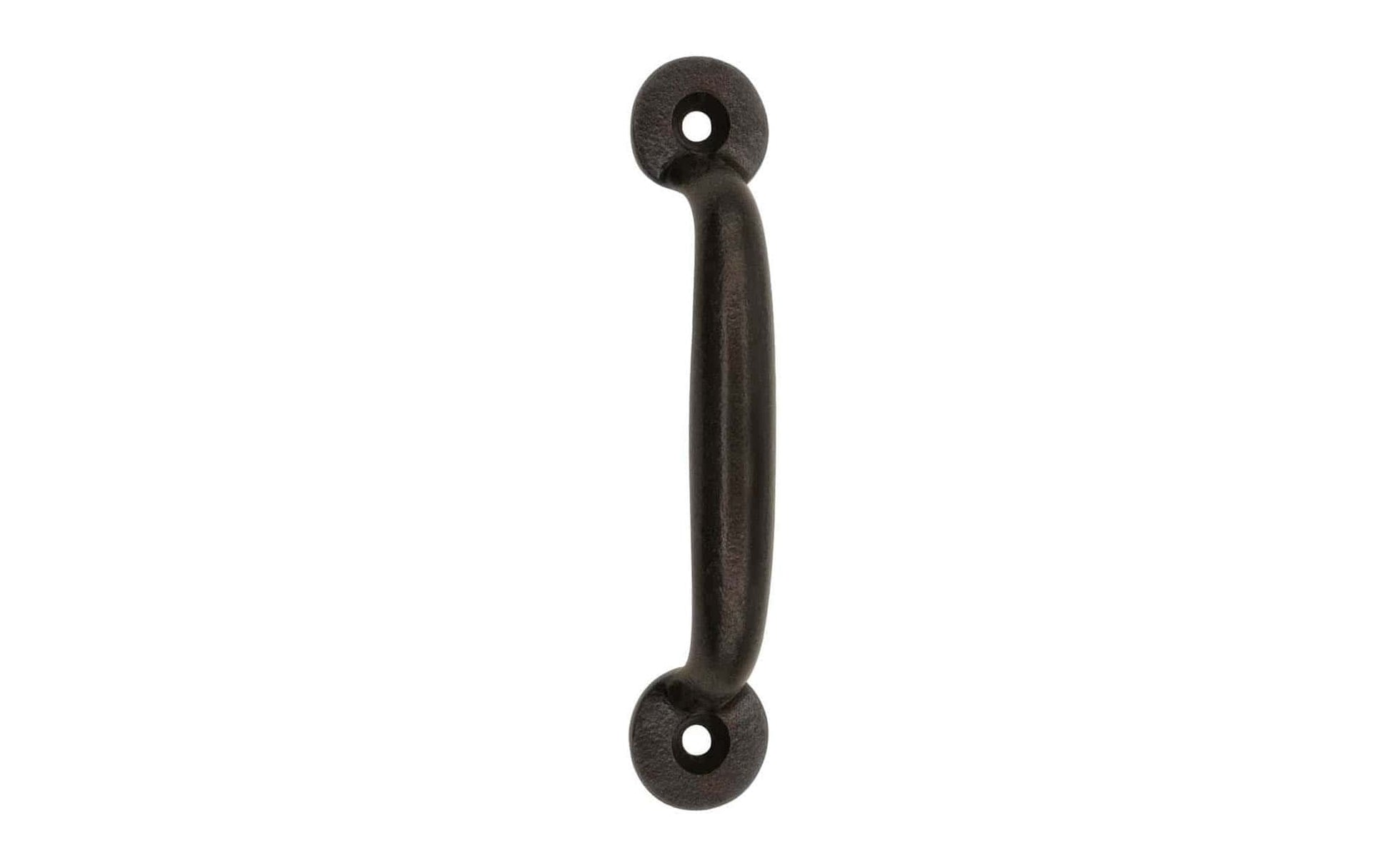 A Classic Cast Iron Handle ~ 3" On Centers with a satin black finish. Excellent for a wide variety of uses including drawers, cabinets, smaller doors, sashes, furniture, & screen doors. A classic looking handle excellent for adding charm & style to your home. Vintage finish with lacquer to resist rust. Model 88609