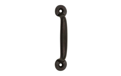 A Classic Cast Iron Handle ~ 3" On Centers with a satin black finish. Excellent for a wide variety of uses including drawers, cabinets, smaller doors, sashes, furniture, & screen doors. A classic looking handle excellent for adding charm & style to your home. Vintage finish with lacquer to resist rust. Model 88609