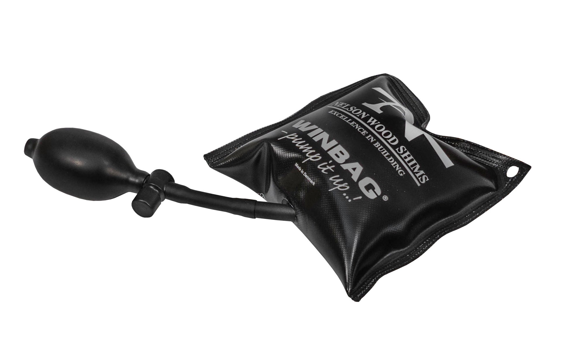 Made in Denmark · Lifts & levels objects up to 300 lb. ~ Replaces need for wooden & plastic shims in window, door & cabinet installations ~ Inflatable air cushion is an innovative alignment tool that can replace shims & wedges when leveling & installing windows, doors, kitchen cabinets, & household appliances.