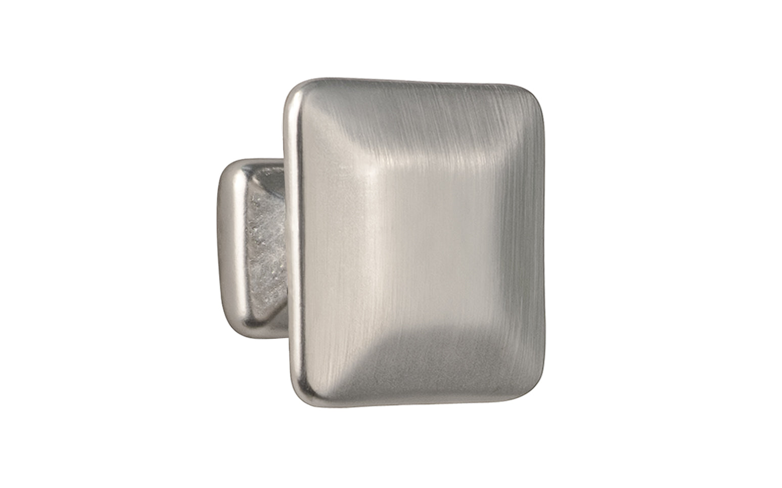 Vintage-style Hardware · Solid Brass Pyramid Shape Square Cabinet Knob ~ 1-1/4" size knob. Made of solid brass, this stylish knob has a smooth & weighty feel. Mission-style, Arts & Crafts style of hardware. Brushed Nickel Finish