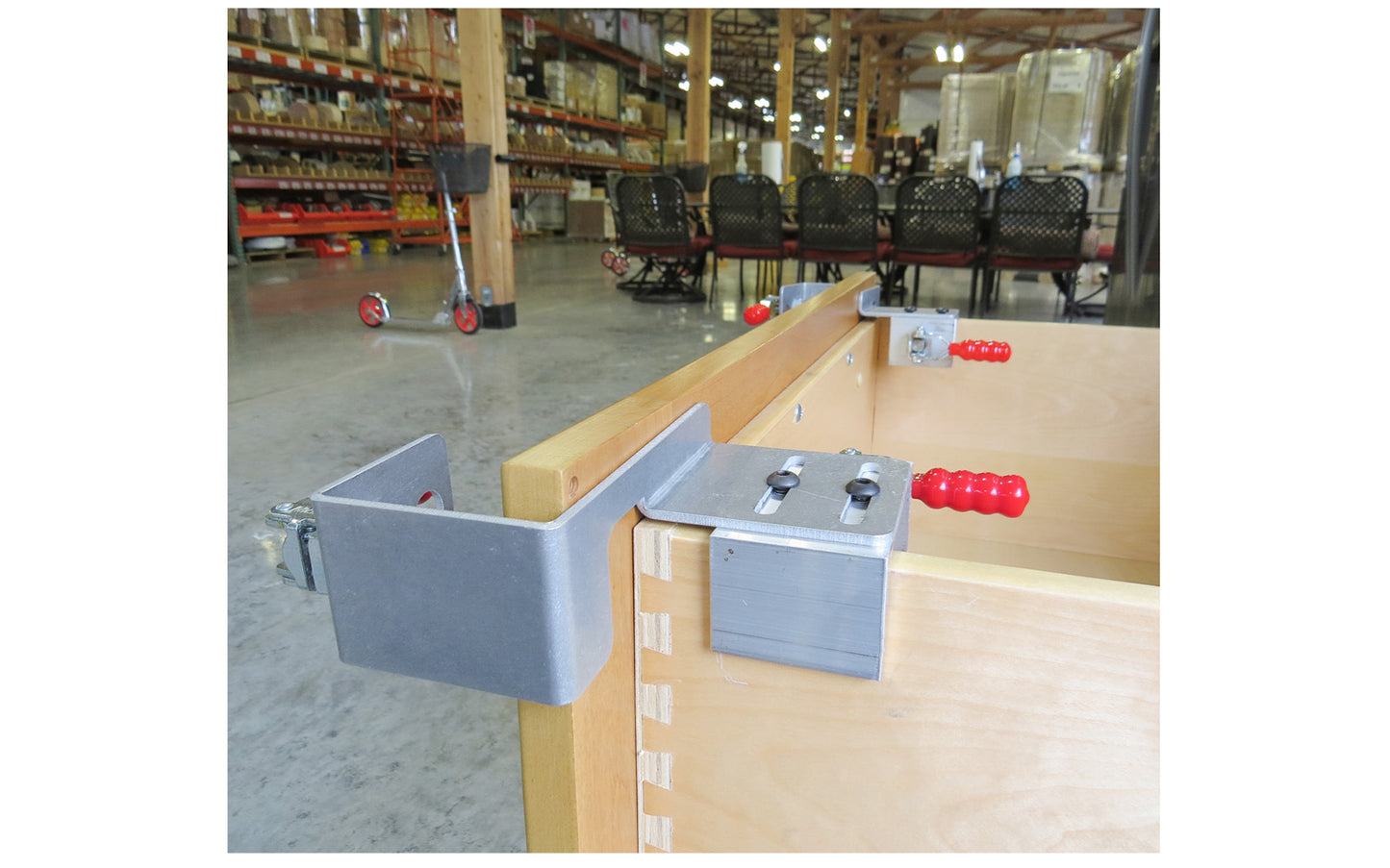 FastCap Drawer Front Installation Clamp - Made in USA - Great for quick & efficient installation for drawers - Draw Front Clamps work great for Full overlay cabinets or Partial overlay cabinets