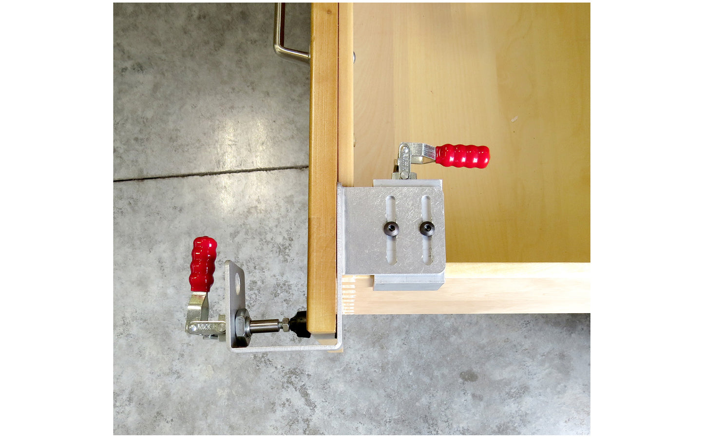 FastCap Drawer Front Installation Clamp - Made in USA - Great for quick & efficient installation for drawers - Draw Front Clamps work great for Full overlay cabinets or Partial overlay cabinets